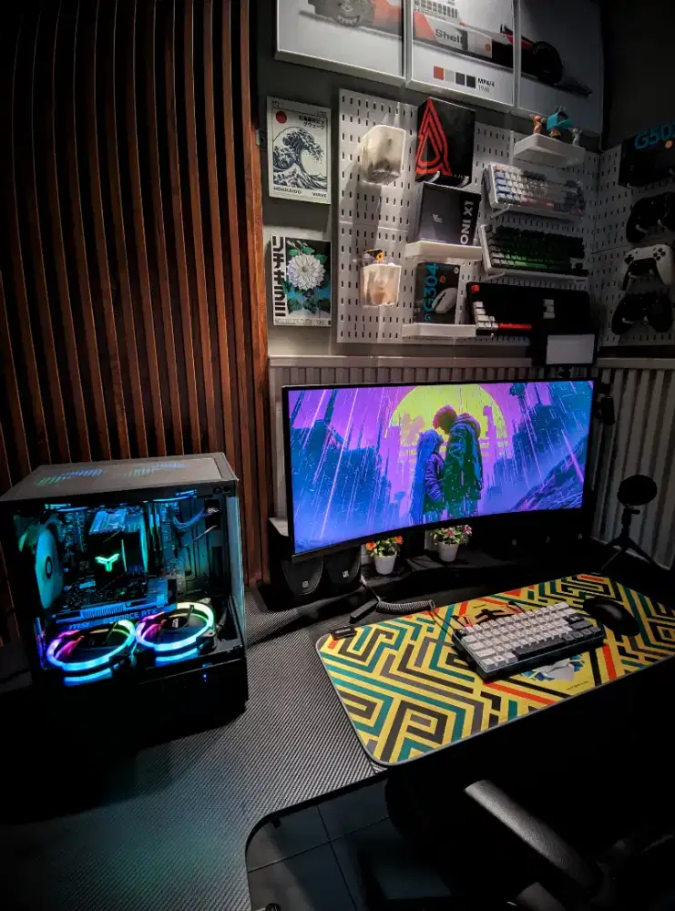 siap pakai pc hemat daya | intel i5 + rtx series (monitor ready)
