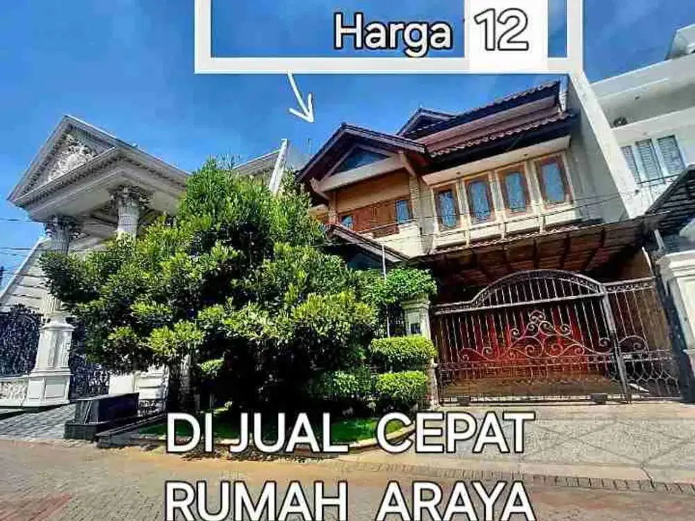 Dijual Rumah Mewah Araya Mewah 12M NEGO