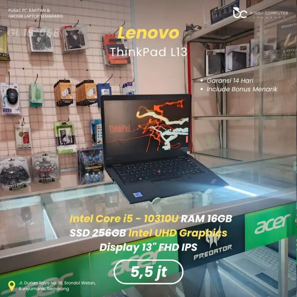 LENOVO Thinkpad L13 | Core i5 10310U 16GB 256GB
