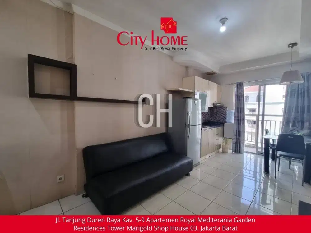 Sewa Apartemen Furnished 2 BR di Mediterania Garden Residences 2