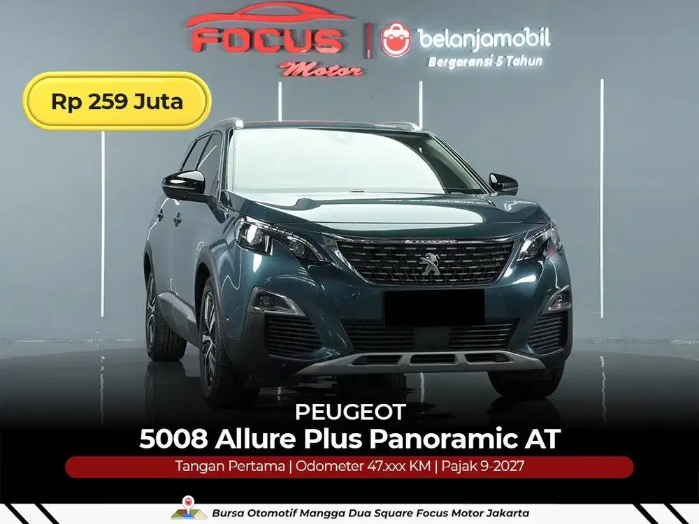 [ GARANSI 5THN ] Peugeot 5008 Allure Plus Panoramic 2018/2019/2020