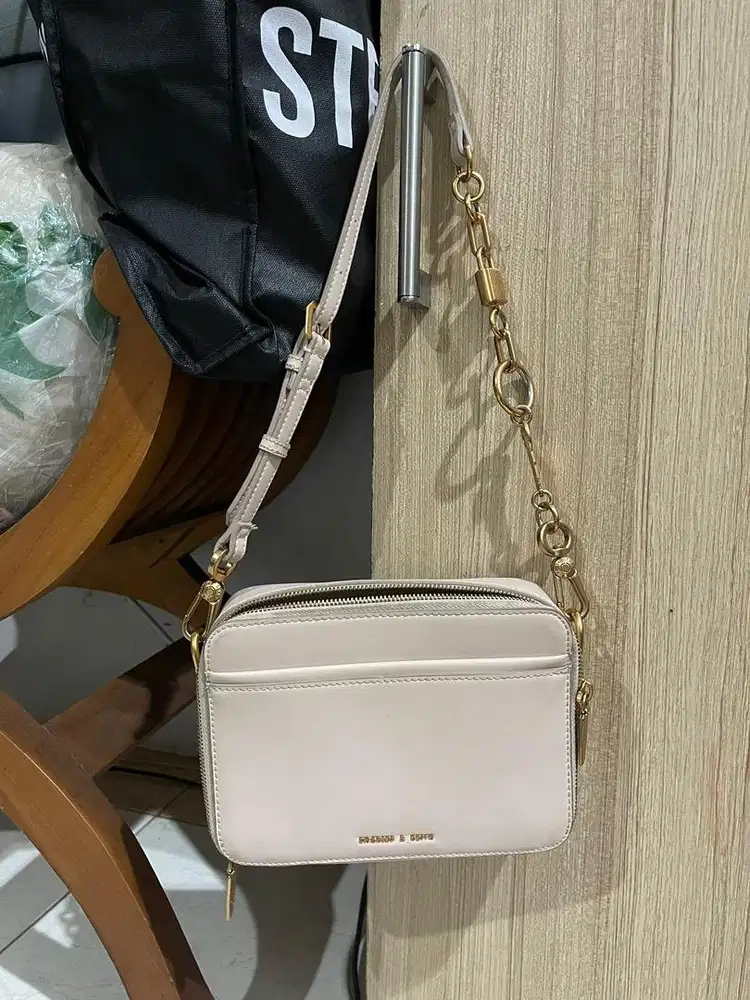 Charles & Keith Light Pink Coquette Shoulder Bag