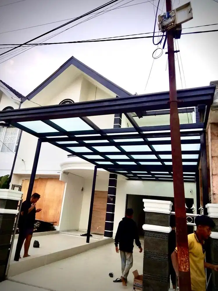 Kanopi atap kaca tepred