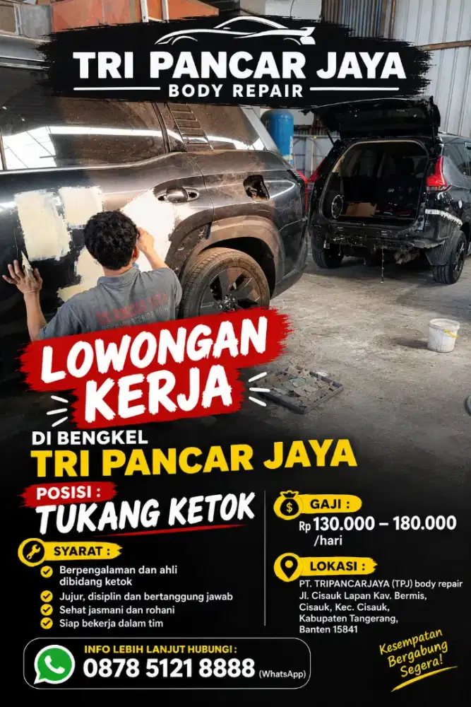 LOWONGAN KERJA - TUKANG KETOK