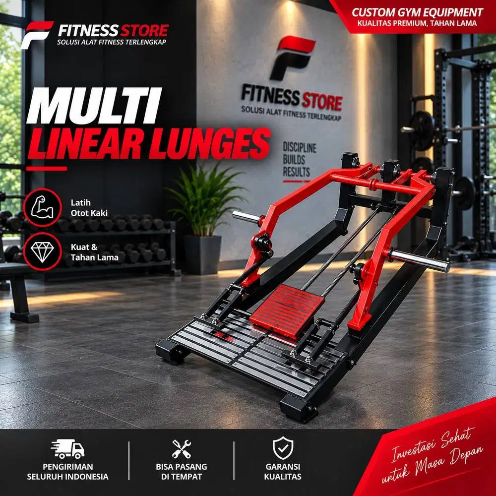 Multi Linear Lunges Alat Fitness & Alat Gym | Mesin Latihan Otot Kaki