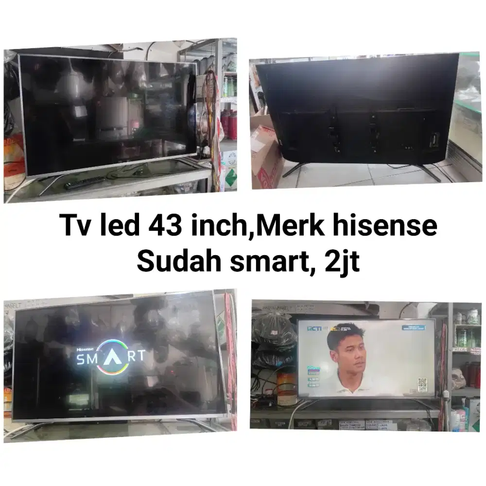 Tv led 43 hisense smart bekas