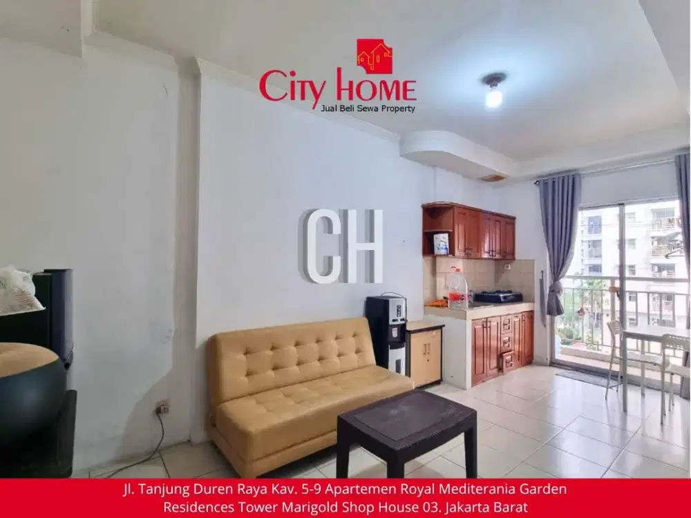 Disewakan Apartemen 2 BR Furnished di Mediterania Garden Residences 2 Tanjung Duren Jakarta Barat