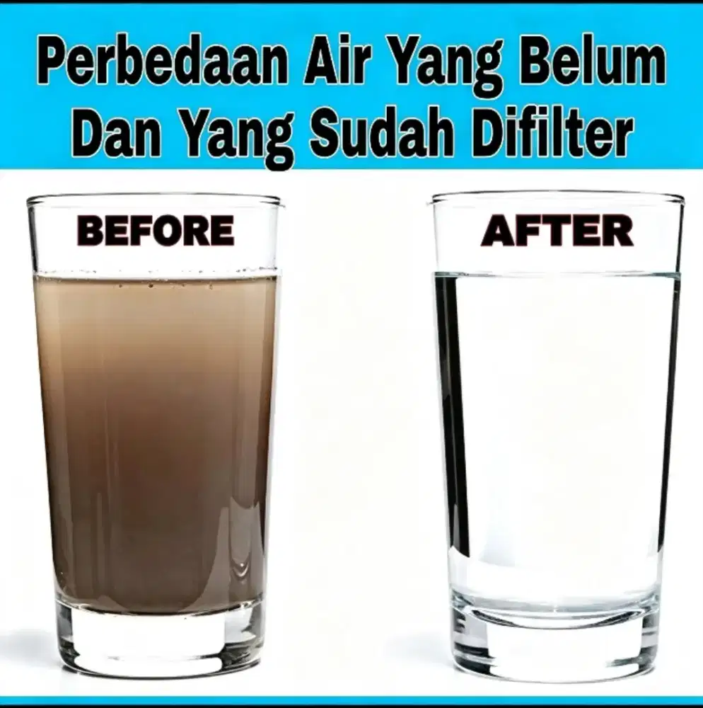 Filter air murah& berkualitas air keruh langsung jernih