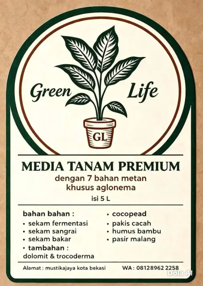 MEDIA TANAM KHUSUS AGLONEMA