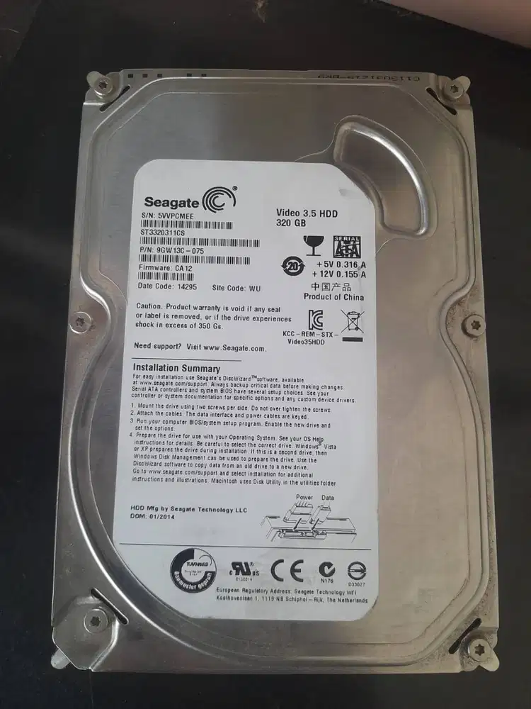 hardisk / HDD 320GB sata Full Game