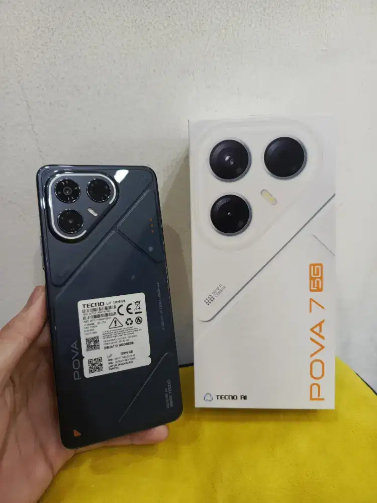 Tecno Pova 7 5G 8/128 Garansi Panjang, Mulus seperti baru, Fullset Ori