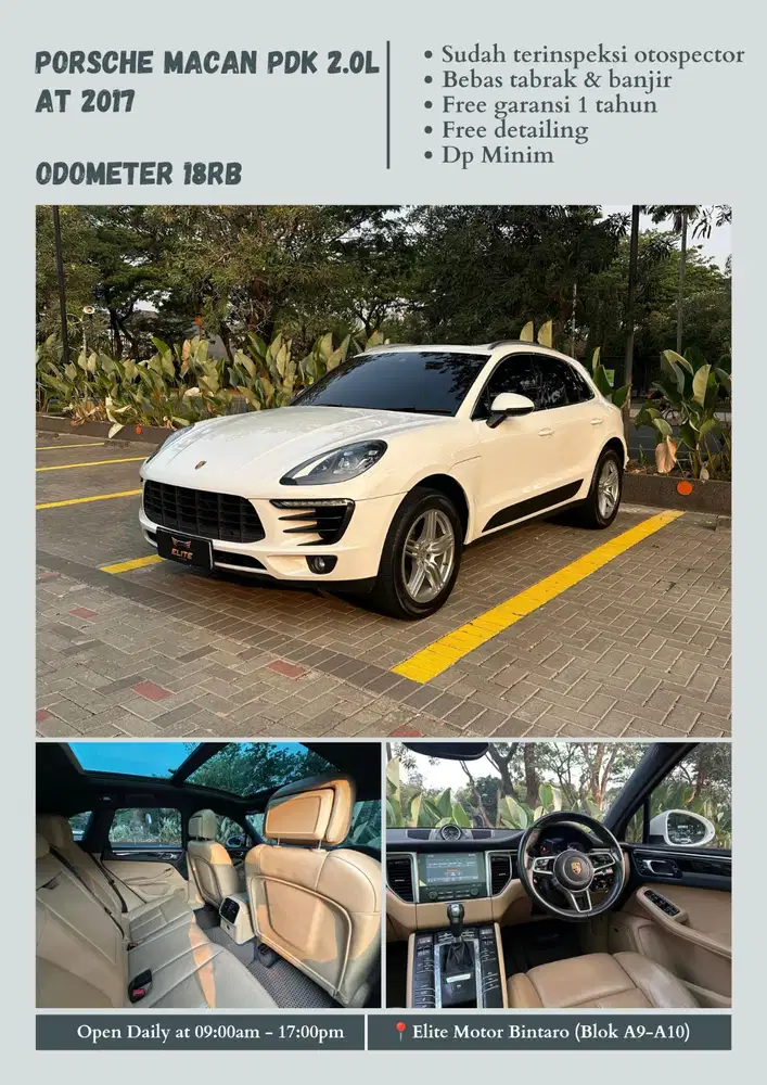 [Odo 18rb] Porsche Macan PDK 2.0L AT 2017