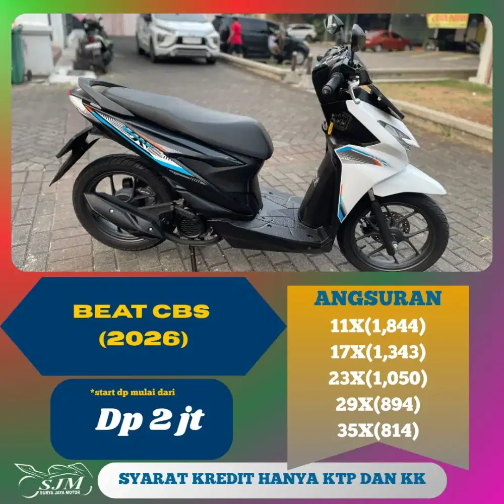 HONDA BEAT CBS 2026 CASH & KREDIT