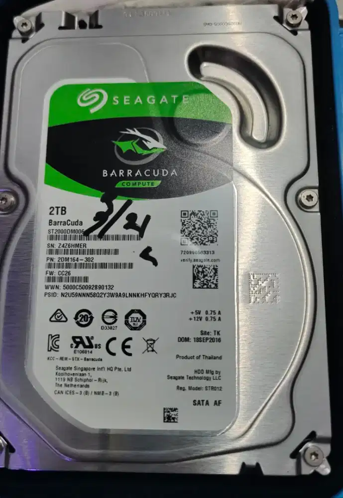 Harddisk 2TB Seagate for compt dan cctv normal