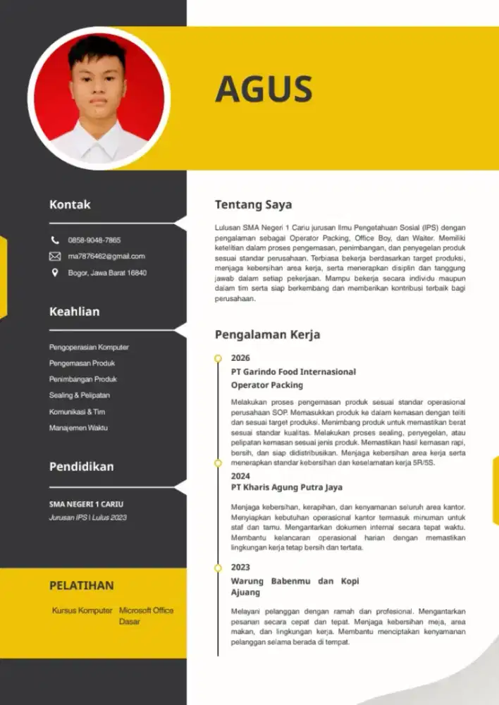 Pencari Kerja – Siap Bekerja