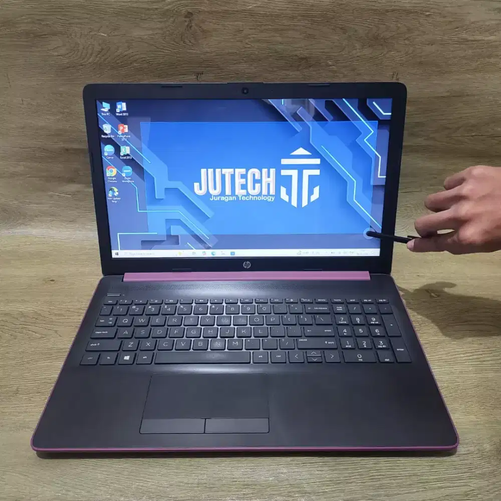 LAPTOP HP 15-DB1004DS SLIM Touchscreen RAM 12 GB Bonus Mouse Baru Siap