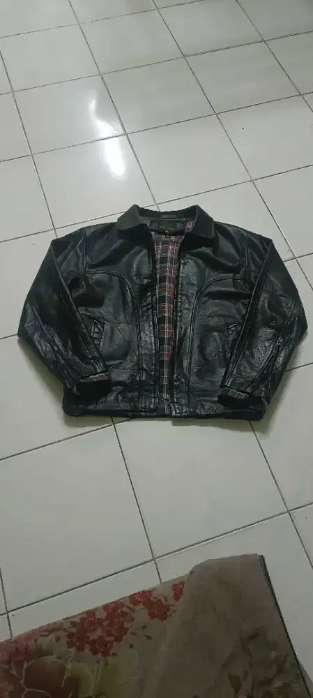 Jaket kulit asli caferacer