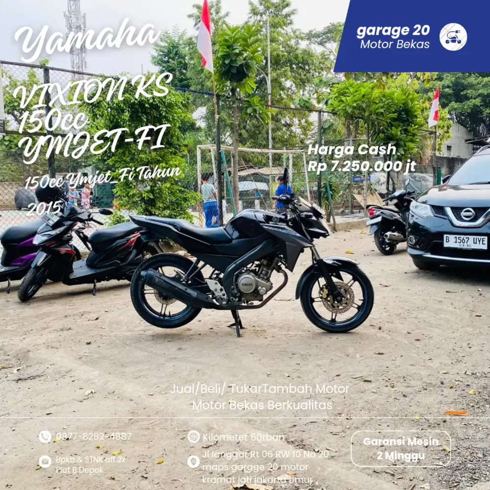 Yamaha Vixion KS 150cc Ymjet_Fi Tahun 2015 Pajak Off