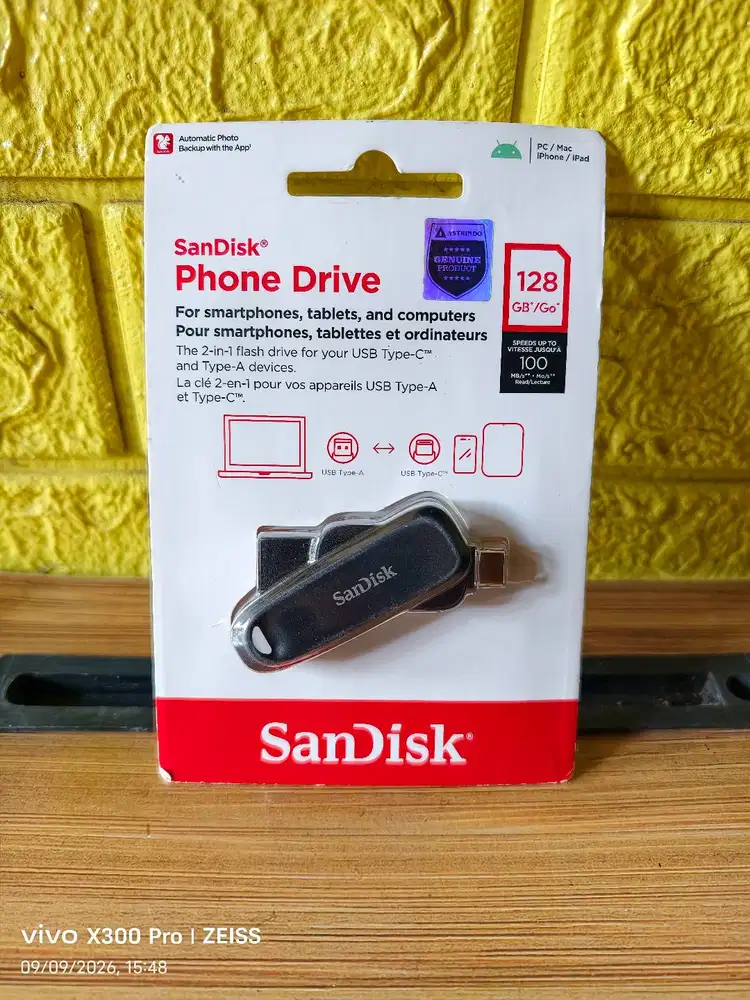 Sandisk 128gb Flashdisk Phone Drive Ori