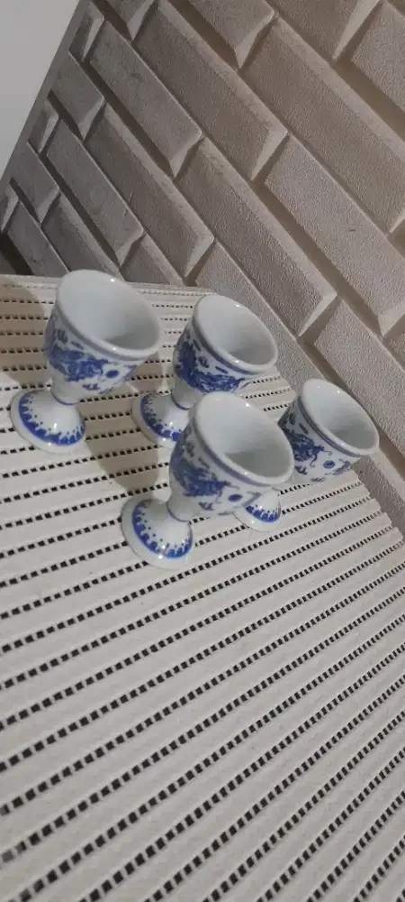 Vintage chinese dragon sake cup