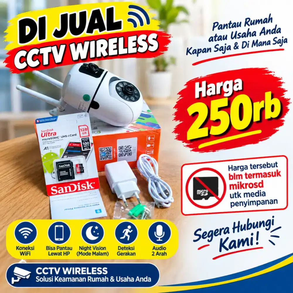 Jual CCTV Wireless Dual Camera