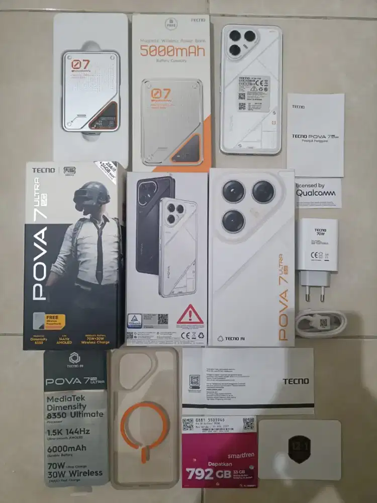 Pova 7 ultra 5G seperti baru 12/256