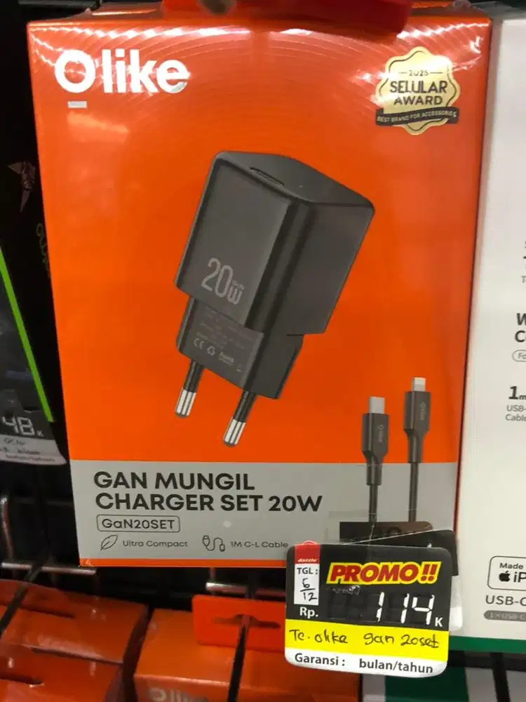 Promo charger olike Gan20 set