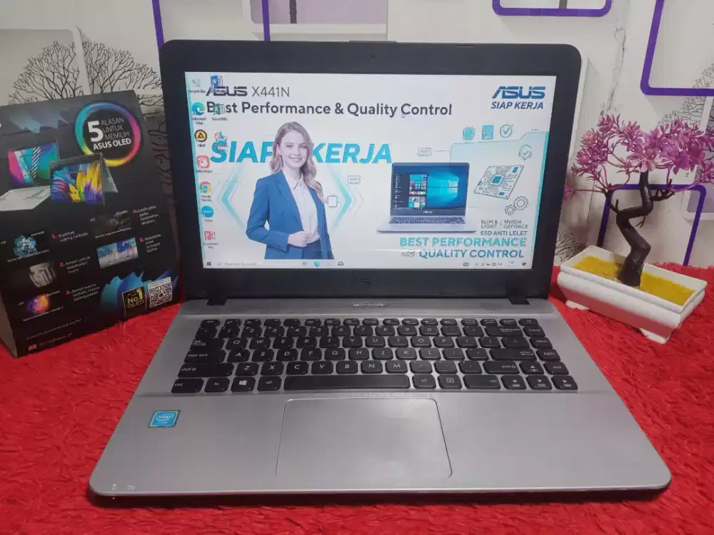 Laptop Asus system SSD anti lelet siap kerja siap pakai