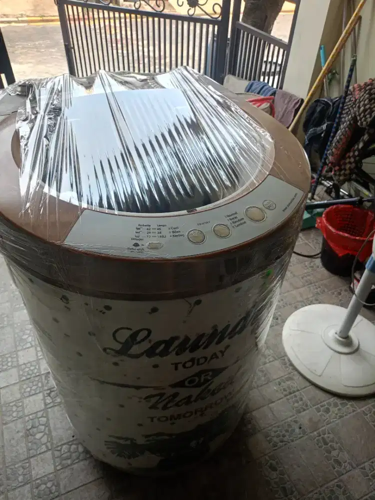 Mesin cuci merk Sharp 1 tabung sistem manual siap pakai