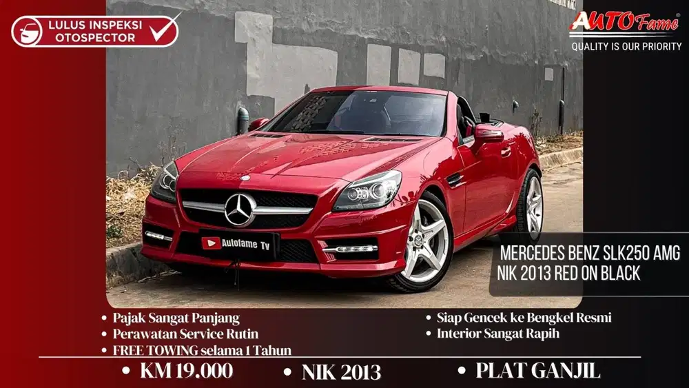 KM19RB Mercedes Benz SLK250 AMG NIK 2013 Red On Black