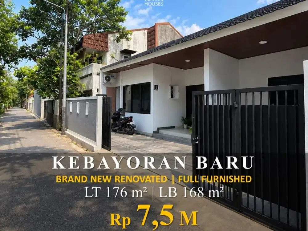 Dijual Rumah Brand New Renovated Kebayoran Baru 176M² Full Furnished 7,5M