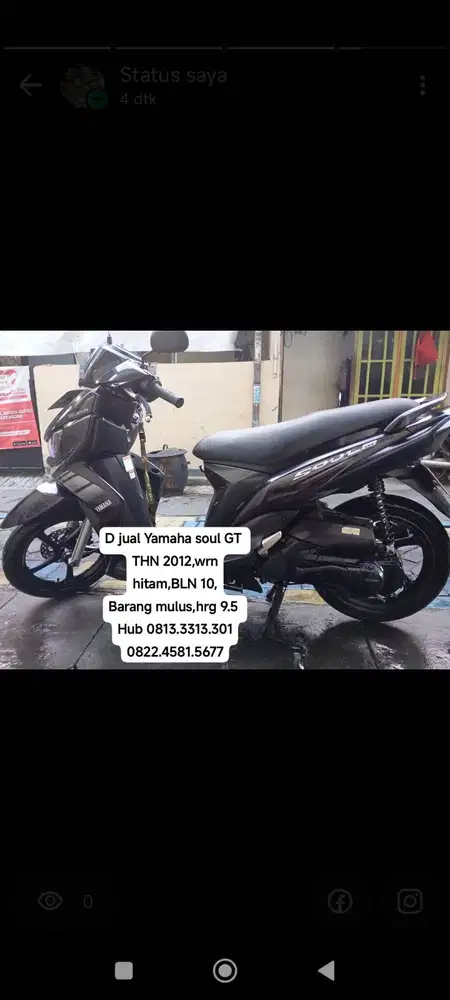 Mio Soul GT tahun 2012