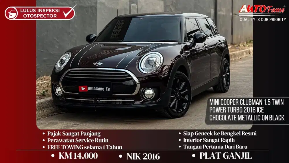 KM14RB Mini Cooper Clubman 1.5 Twin Power Turbo 2016 Ice Chocolate Met