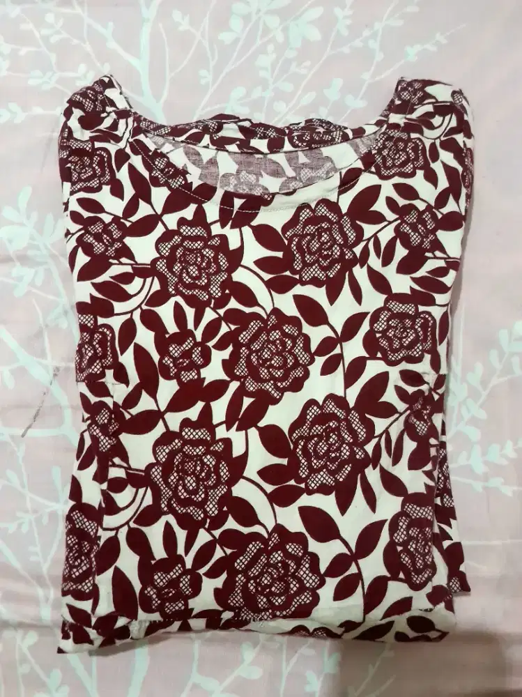 gamis bunga-bunga