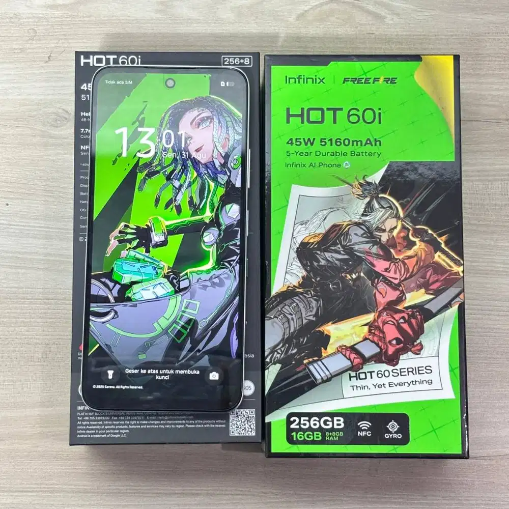 INFINIX HOT 60i 8/256GB FULLSET