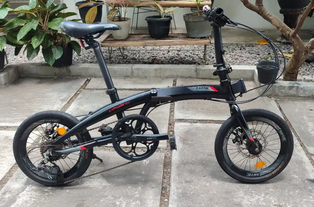 Sepeda Lipat Exotic explore 16 alloy bekas 8 speed