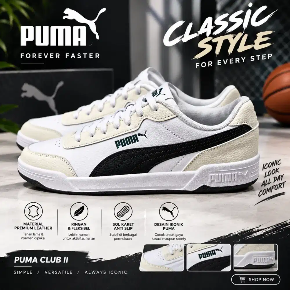 PUMA Sepatu Sneakers

Caracal White-Black-Malachite