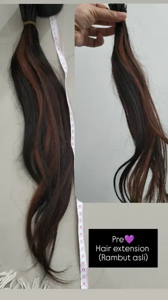 Haur extension rambut asli
