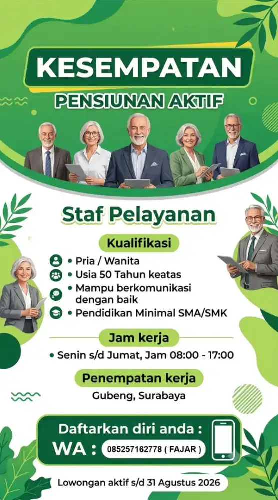 Lowongan staff admin