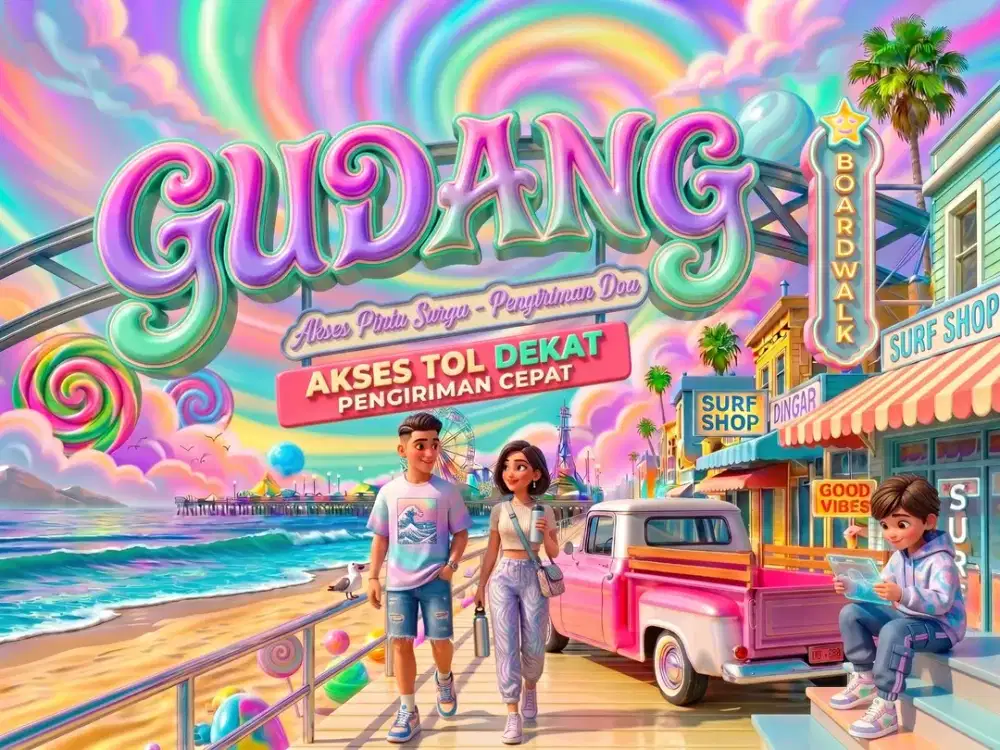 JUAL GUDANG DI CIBEUREUM, ANDIR, BANDUNG KOTA.