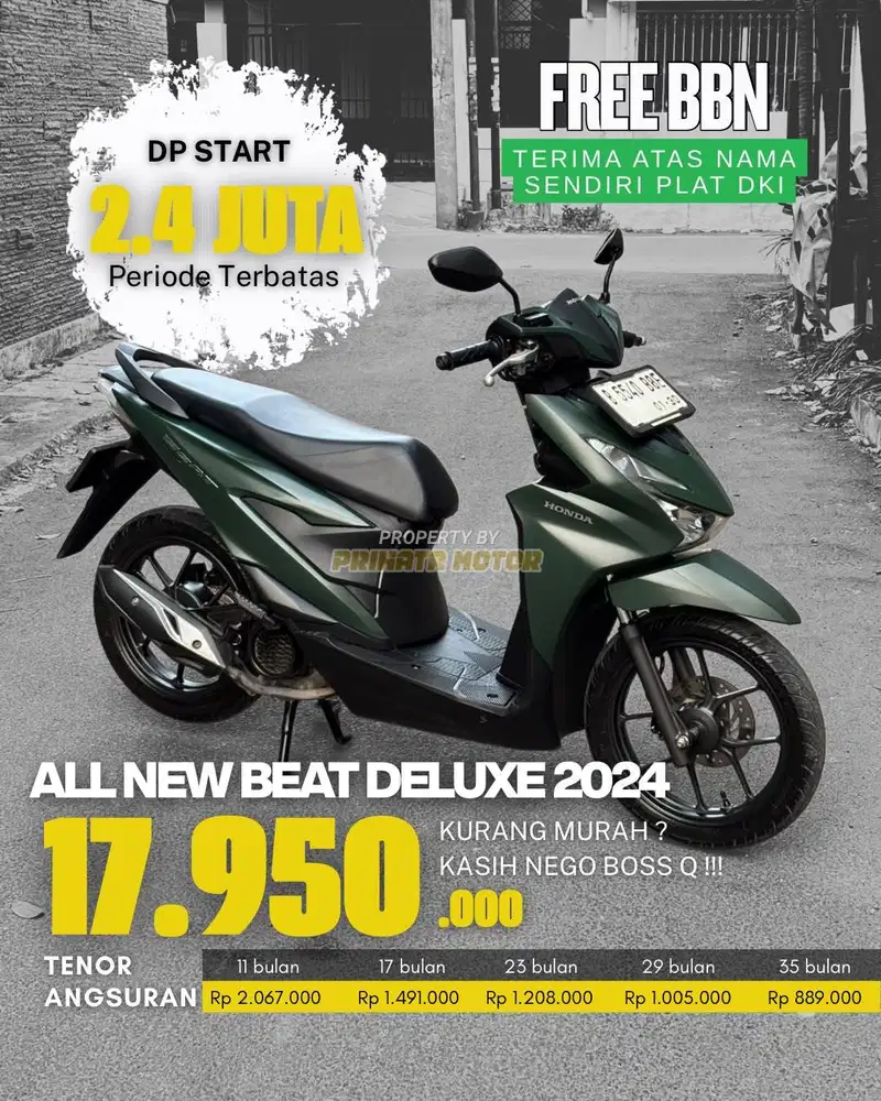 HONDA ALL NEW BEAT DELUXE SMARTKEY 2024 !!!