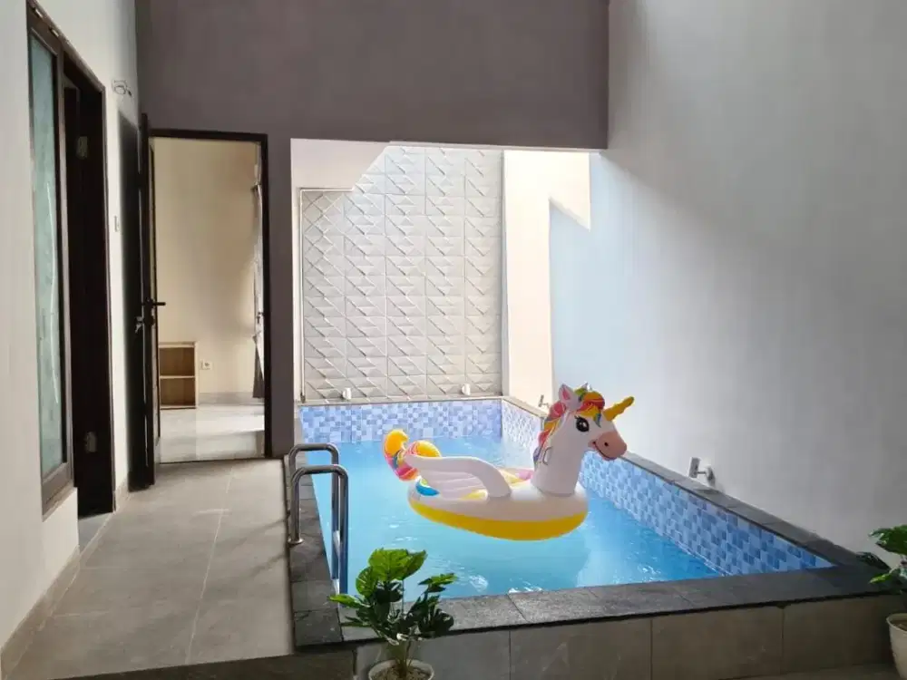 Rumah Baru Model Villa + Kolam Renang di Mantrijeron dekat alun2 dan Malioboro Yogya (5-10 menit)