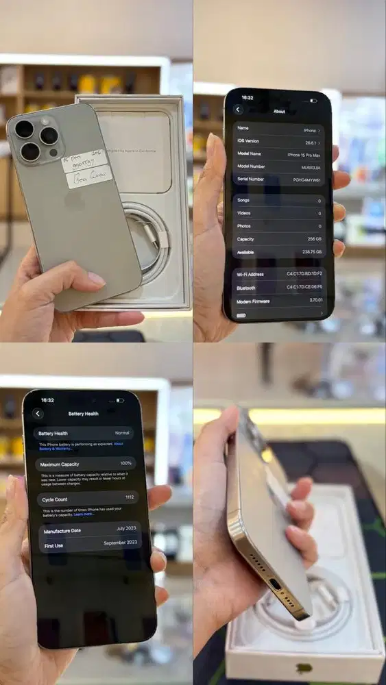 Kredit Iphone 15 Pro 256GB Tanpa DP Free 2 kali cicilan