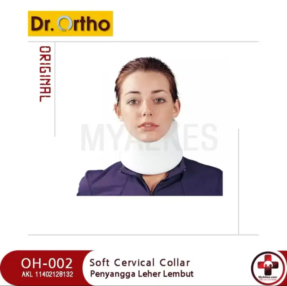 Penyangga Leher Lembut/ Soft Cervical Collar Dr. Ortho OH-002 Size S