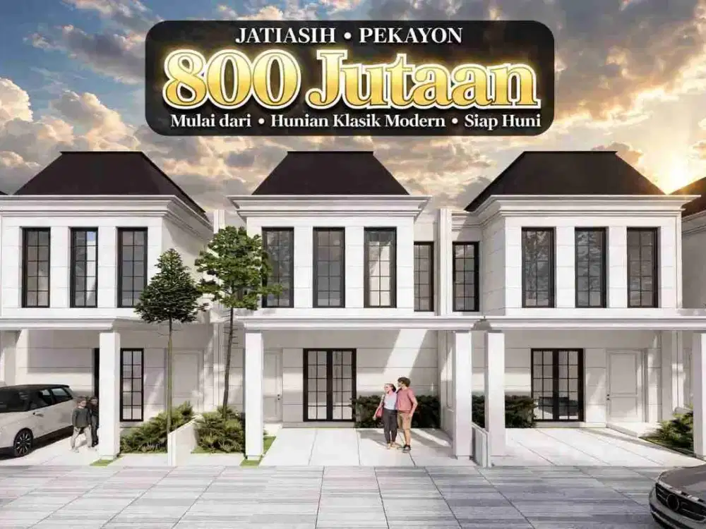 Rumah 2 lantai super murah dengan konsep Clasik Modern dipekayon bekasi
