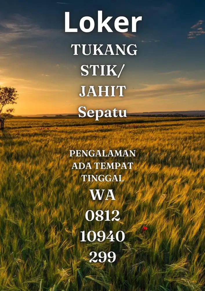 Tukang spesialis jahit sepatu