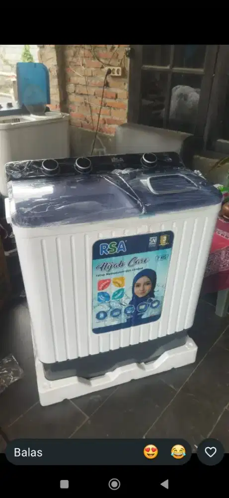 Mesin cuci dua tabung