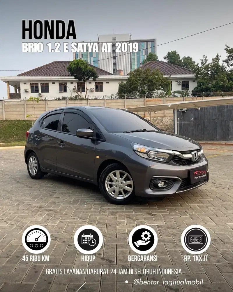 Honda Brio 1.2 E AT 2019