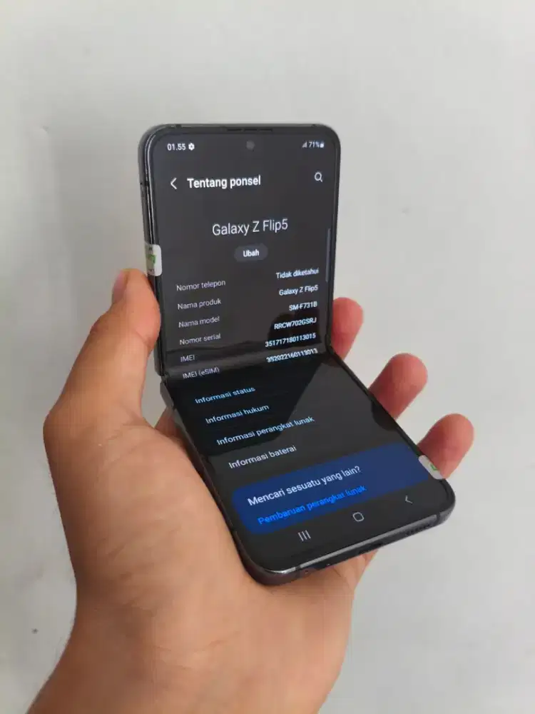 Samsung Z flip 5 ram 8/256