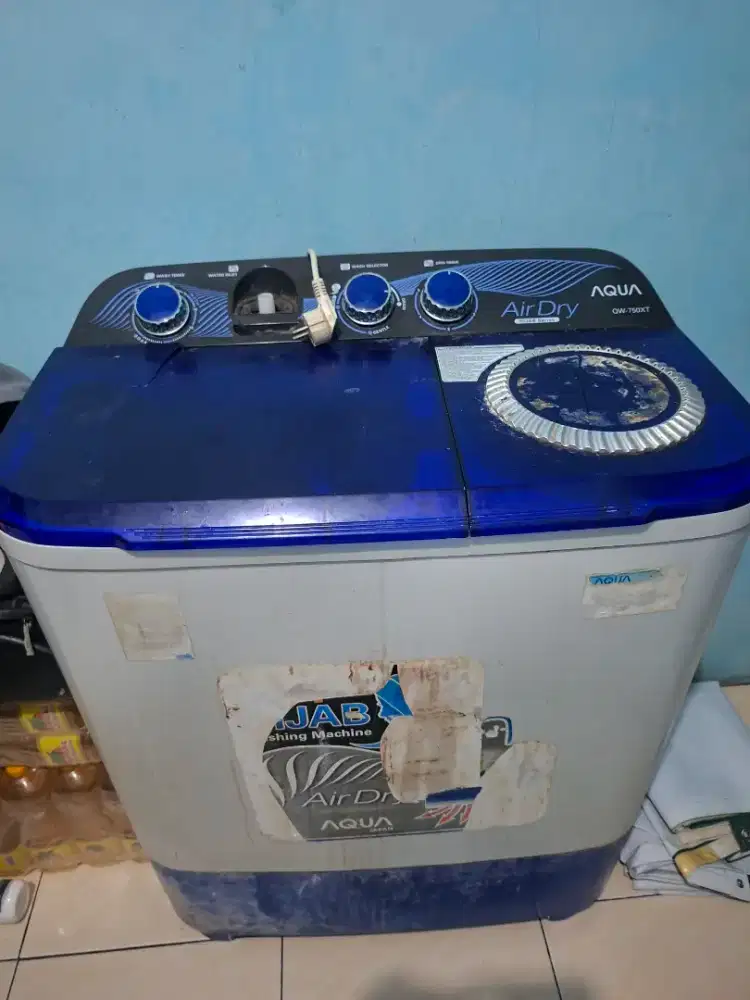 Mesin Cuci Aqua 2 tabung QW-750XT